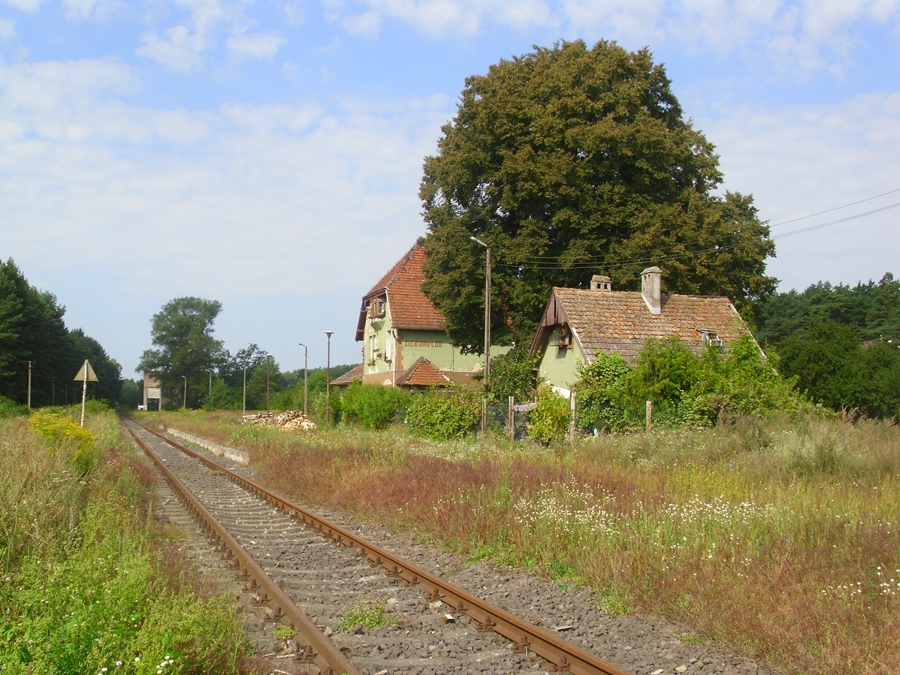 Stacja Sieniawa Lubuska - widok oglny stacji